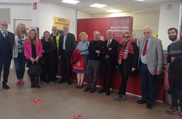 Giornalisti dell'Ugis in visita all'Aeroporto di Forlì
