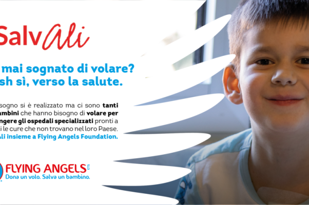 Anche l'aeroporto di Forlì al fianco della campagna Salvali di Flying Angels Foundation